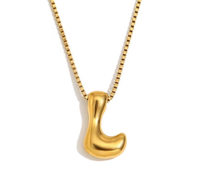Maximalist Bubble Letter Necklace