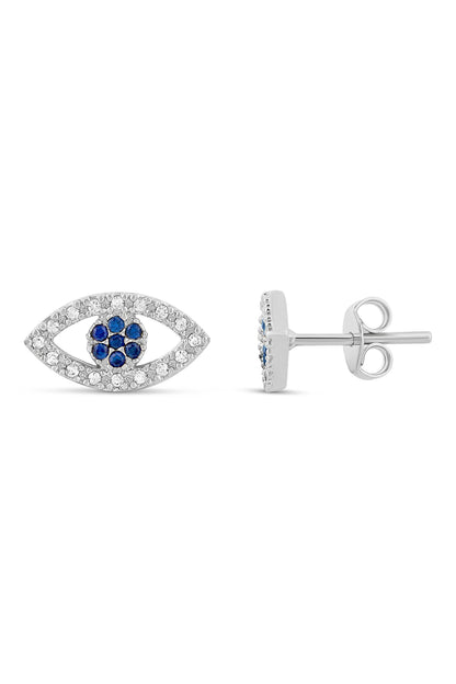 Pavé Evil Eye Studs