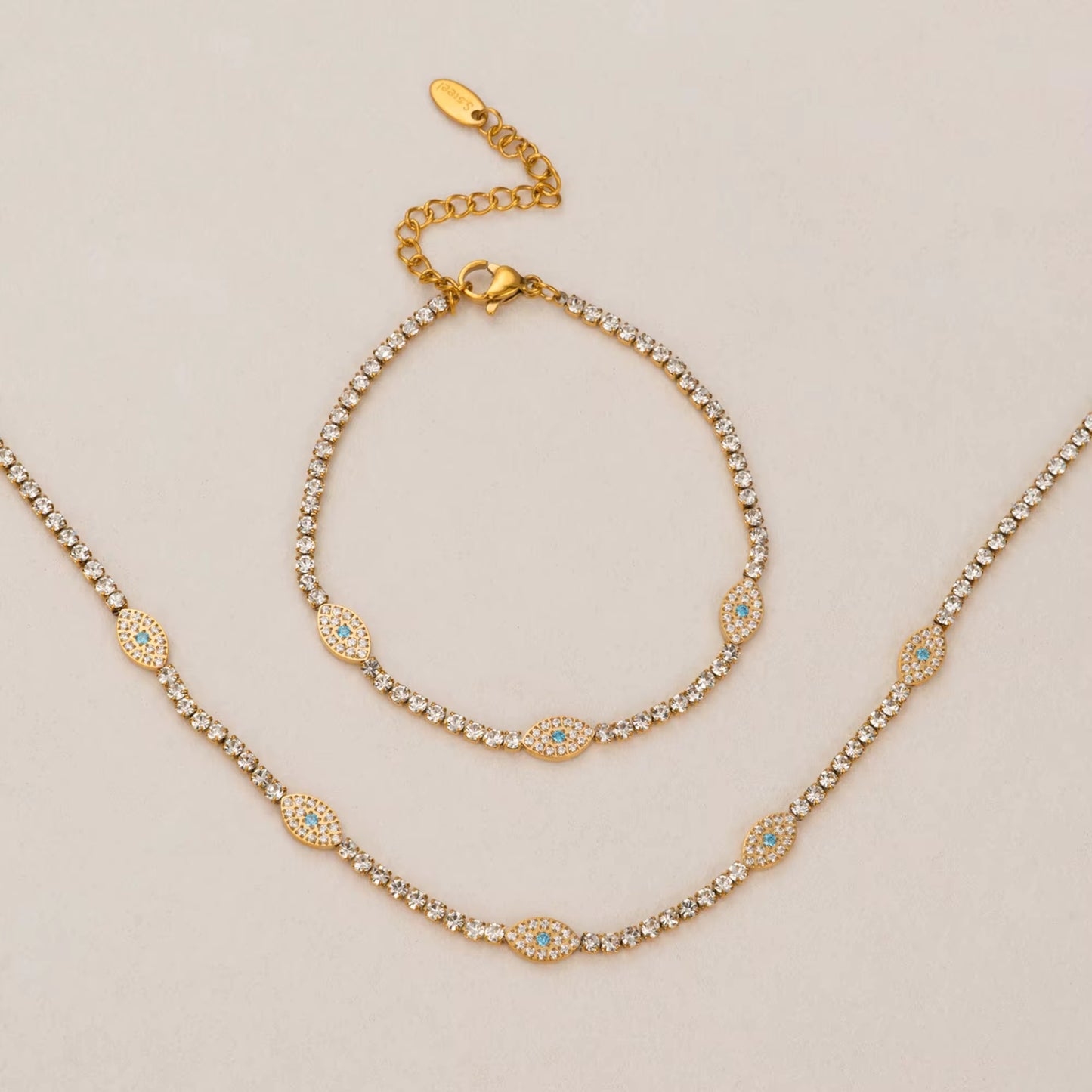 Icy Evil Eye Bracelet