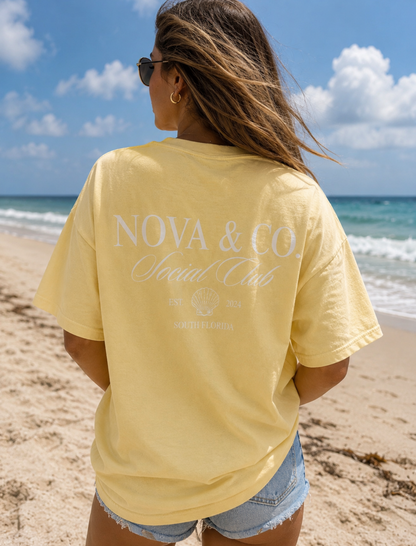 Nova & Co. Social Club Pocket Tee