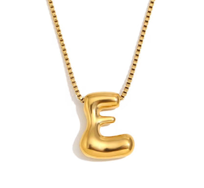 Maximalist Bubble Letter Necklace