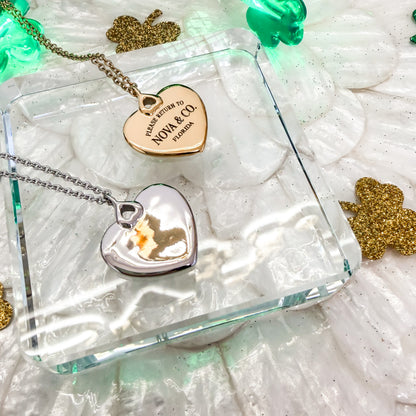 Custom Engravable Heart Necklace