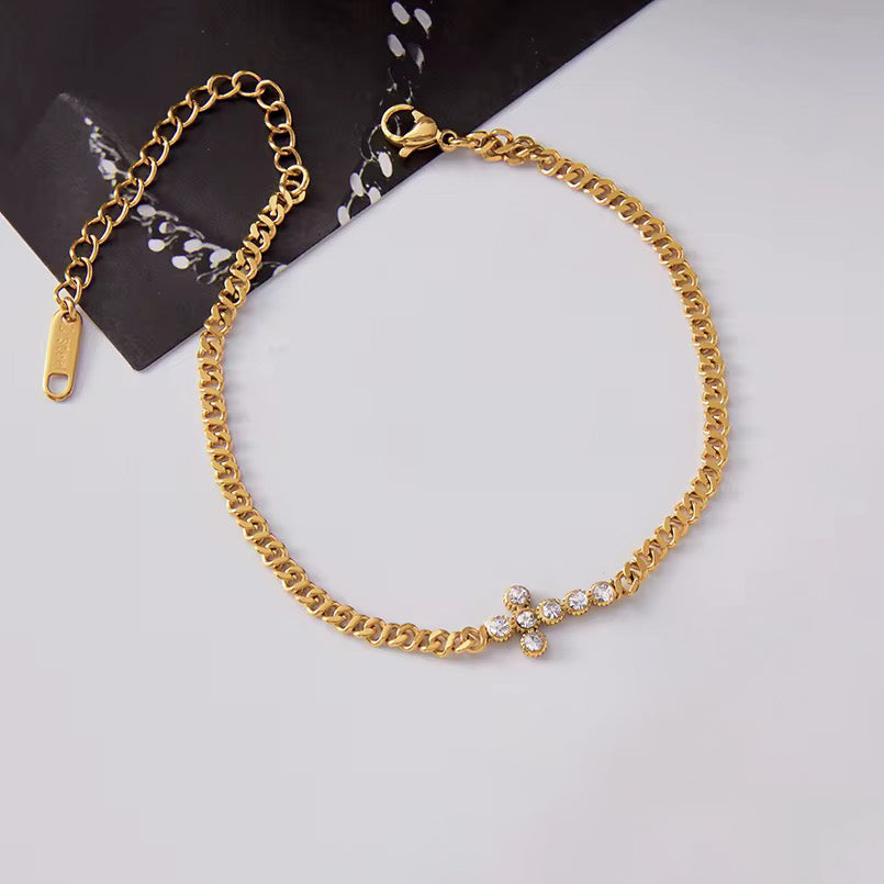 Cross Chain Bracelet