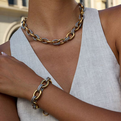 Two Toned Baddie Necklace