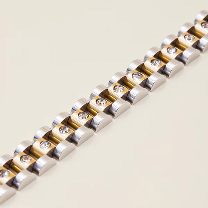 Aurora Link Bracelet - Two Toned