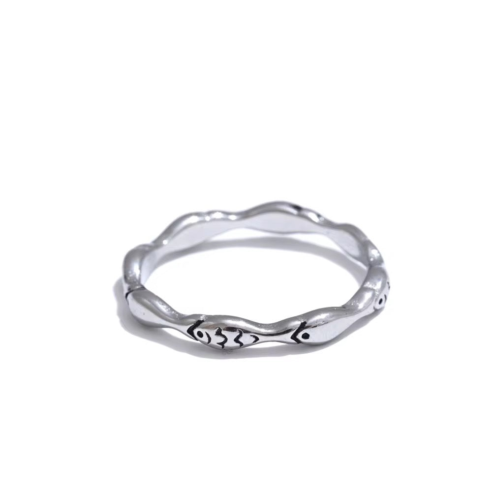 Lucky Catch Dainty Ring