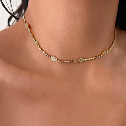 Icy Evil Eye Necklace