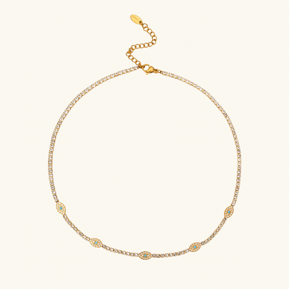 Icy Evil Eye Necklace