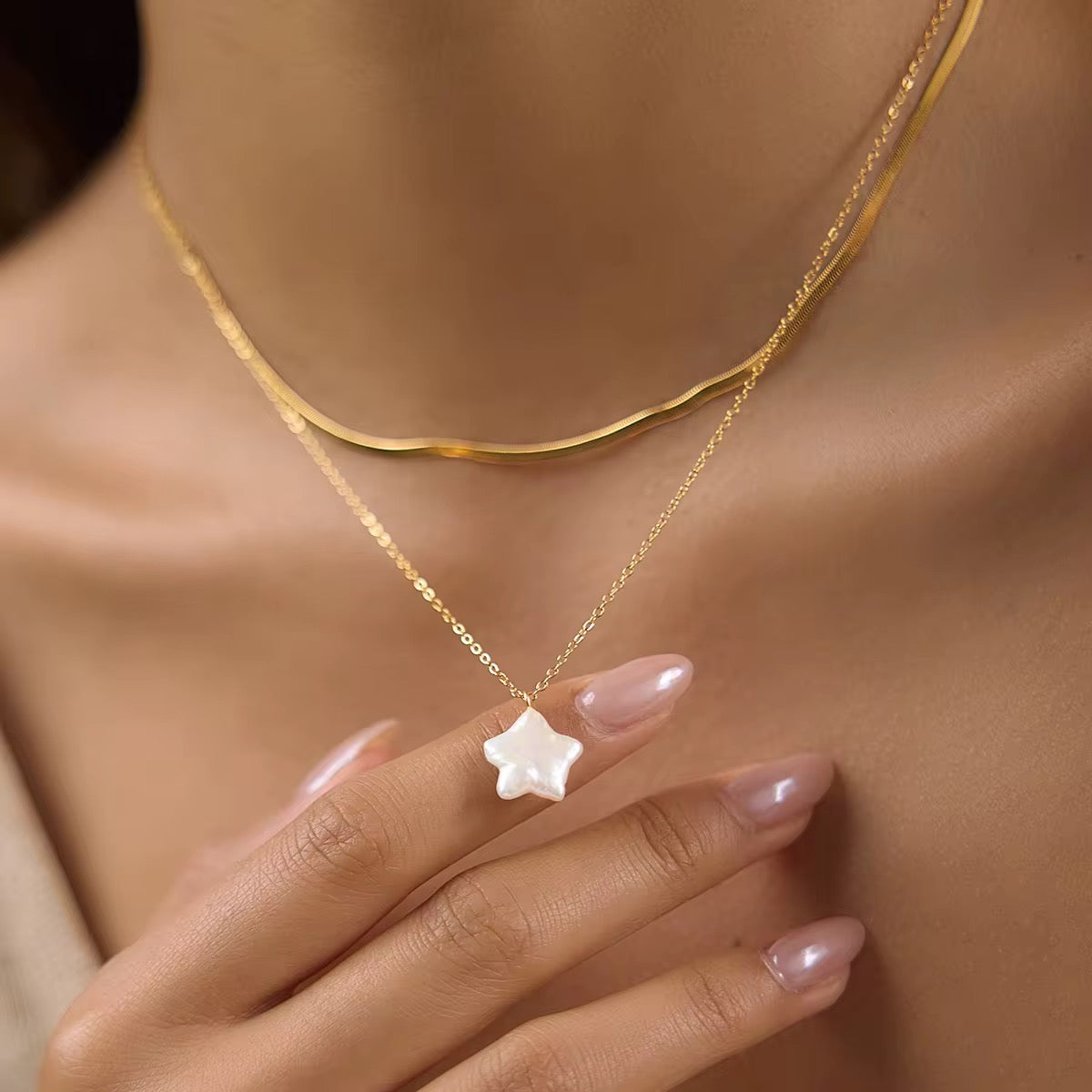 Pearl Star Necklace