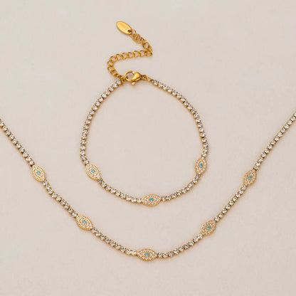 Icy Evil Eye Necklace