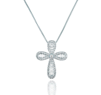 Baguette Cross Necklace