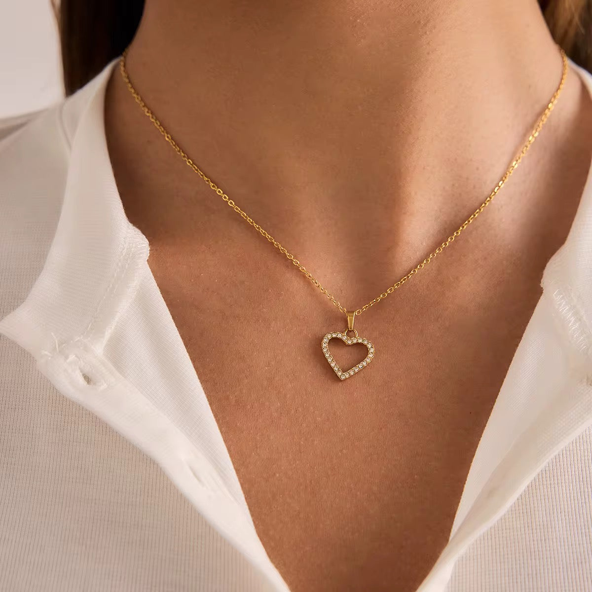 Lila Heart Necklace