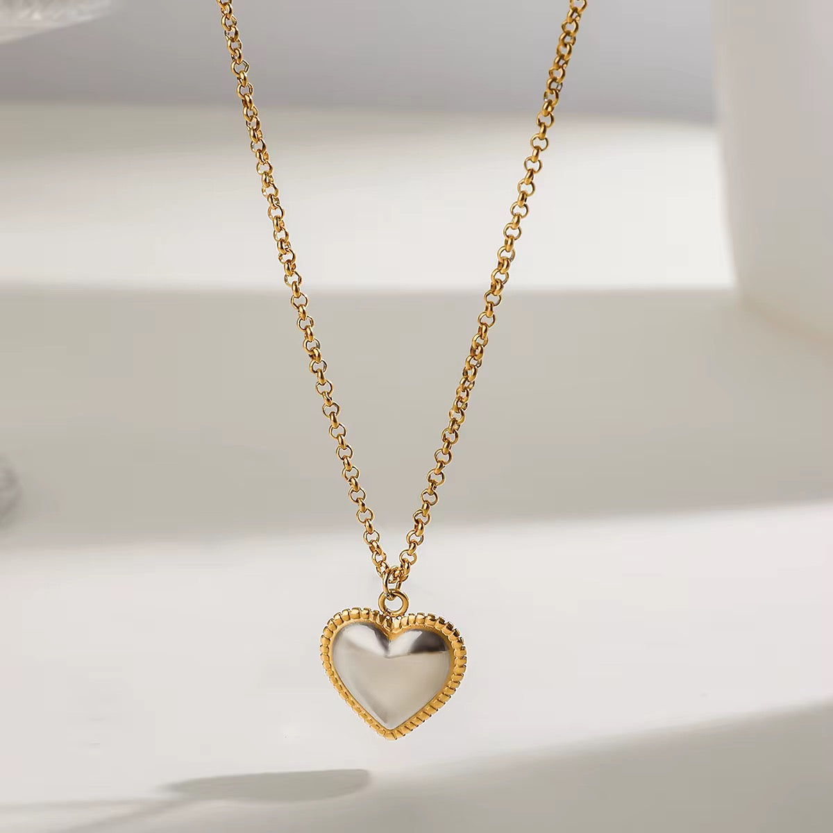 Mirror Heart Necklace