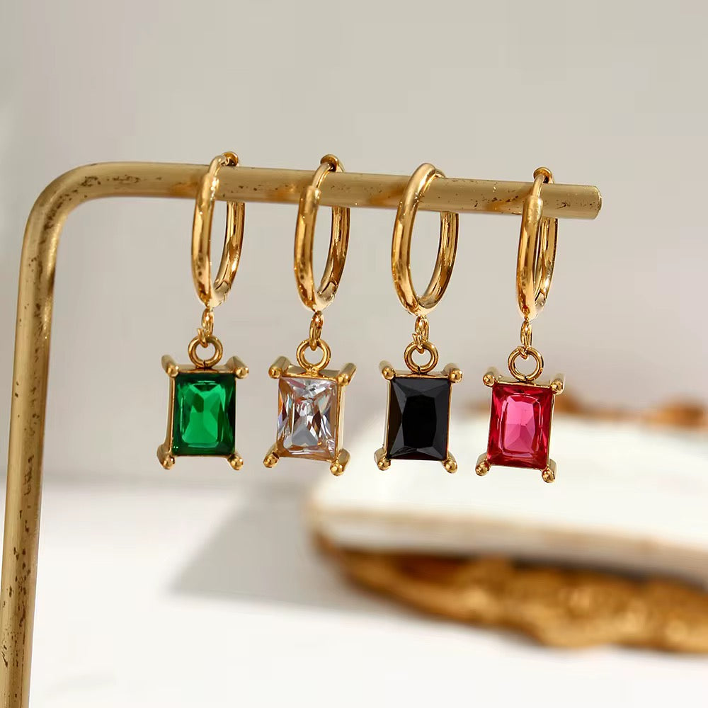 Gem Drop Hoops