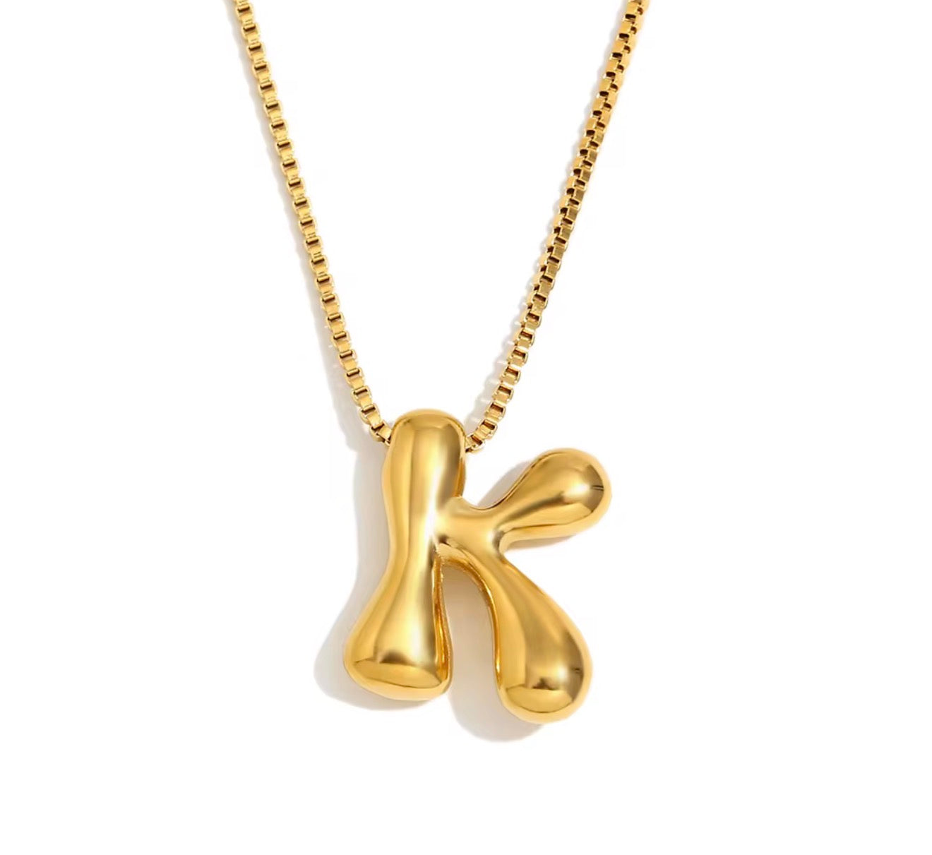 Maximalist Bubble Letter Necklace