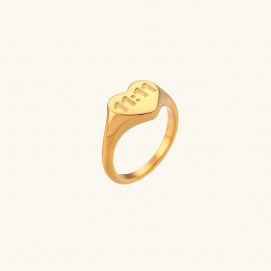 Heart Eleven Eleven Ring