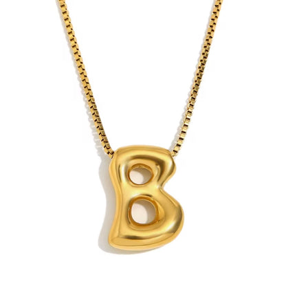 Maximalist Bubble Letter Necklace