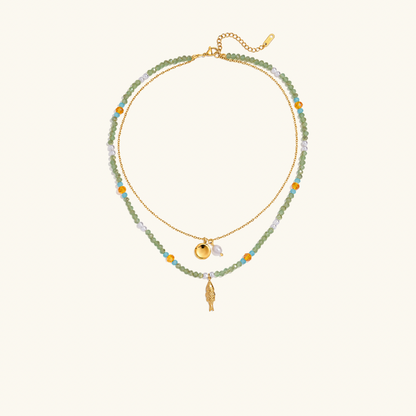 Sea Glass Catch Necklace