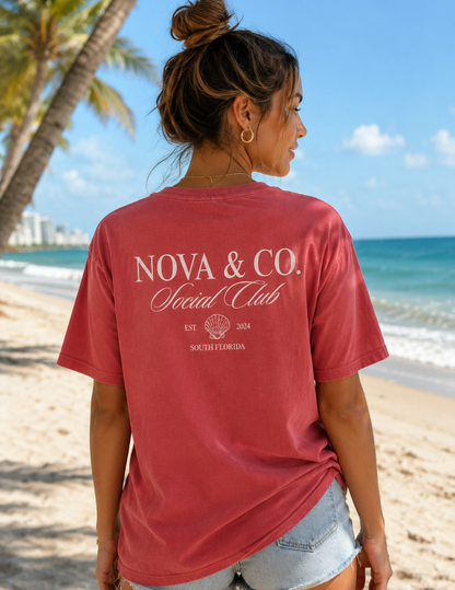 Nova & Co. Social Club Pocket Tee
