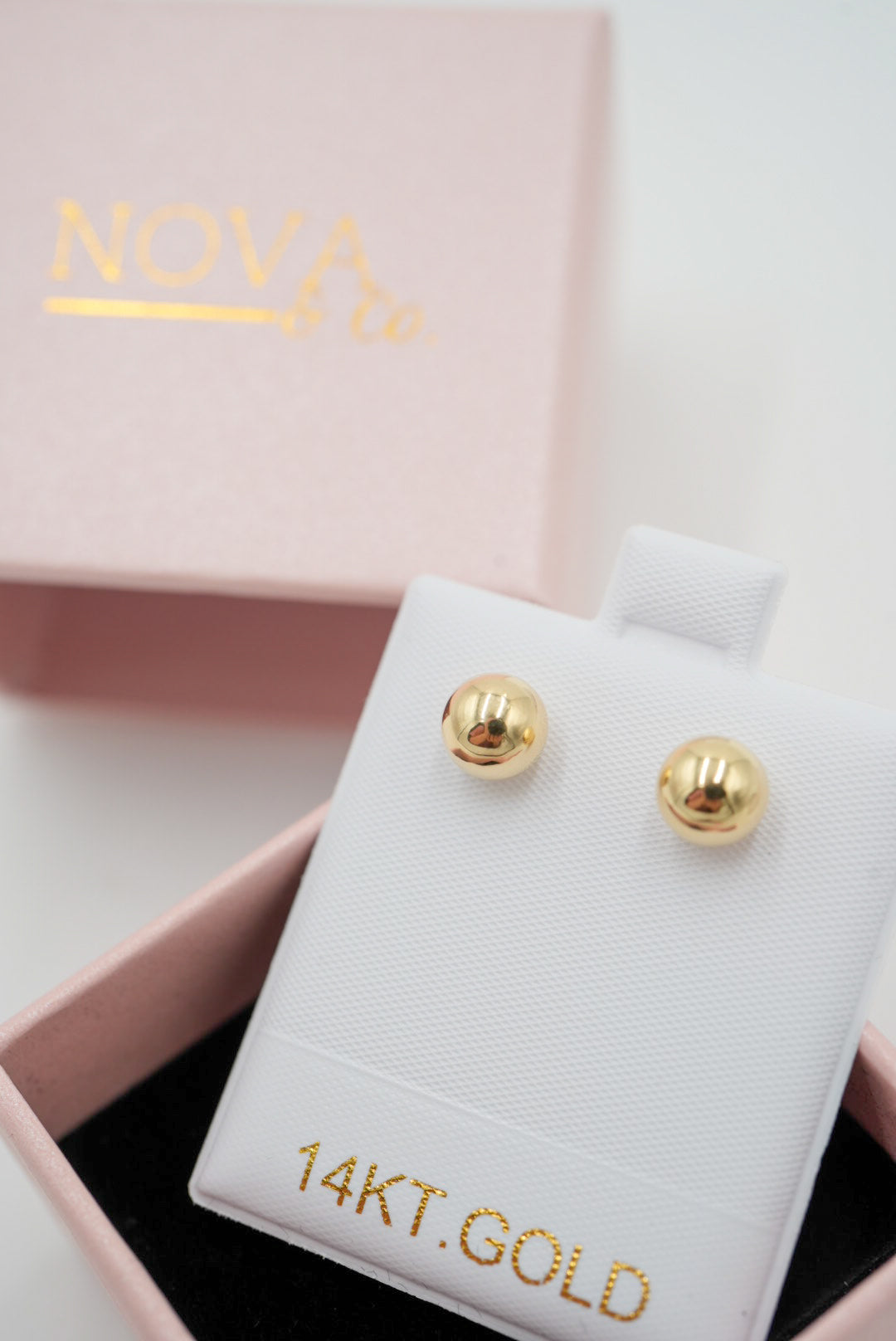 14k Solid Gold - Everyday Stud - Ball Stud
