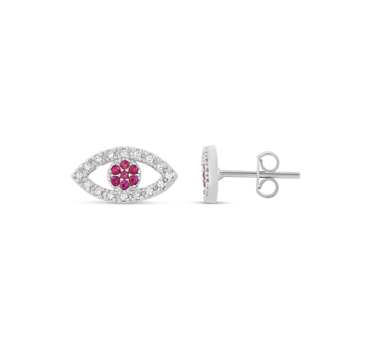 Pavé Evil Eye Studs