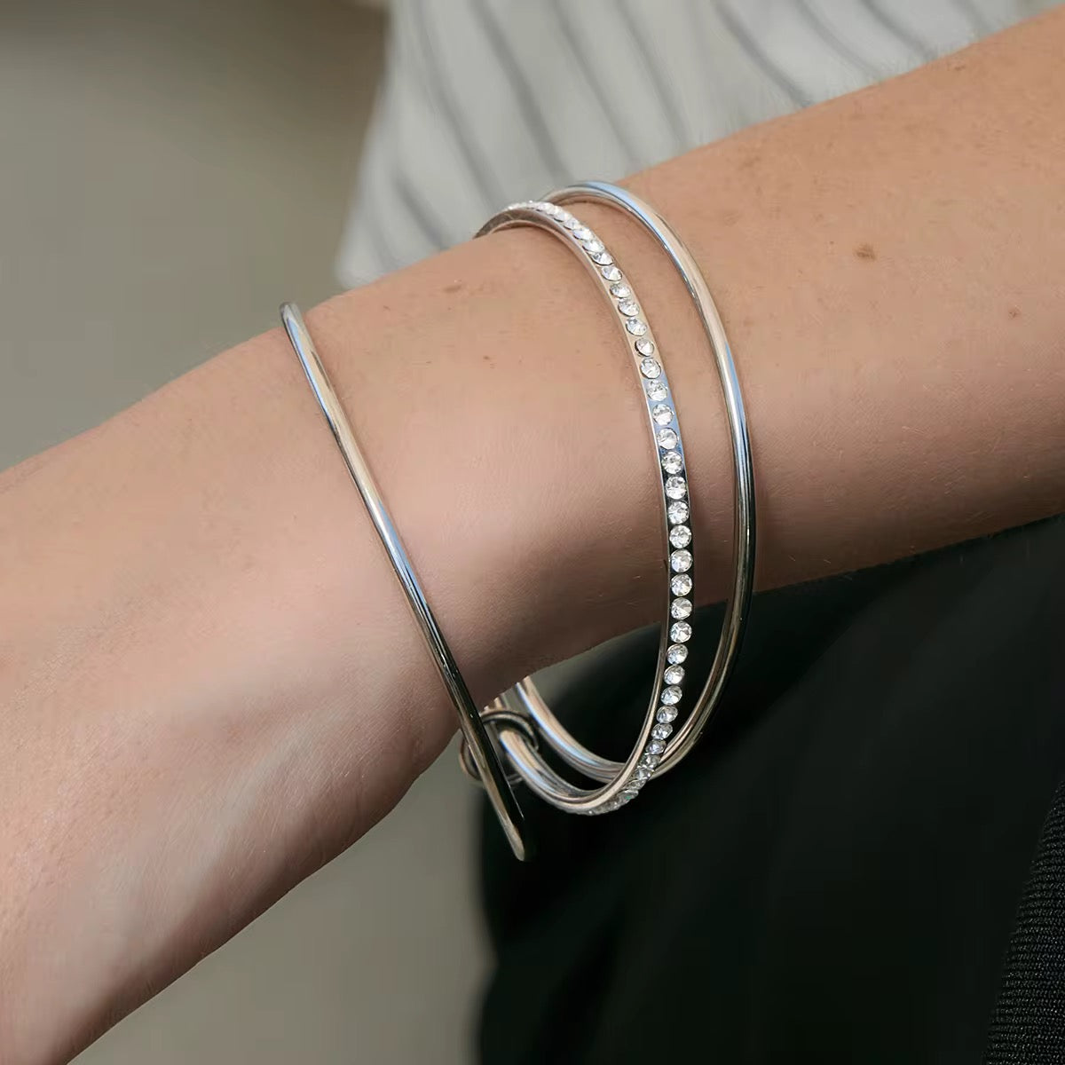 Triple Luxe Bangle Set