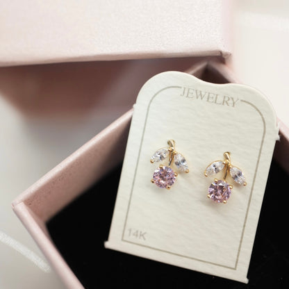 14k Solid Gold Earring - Everyday Stud