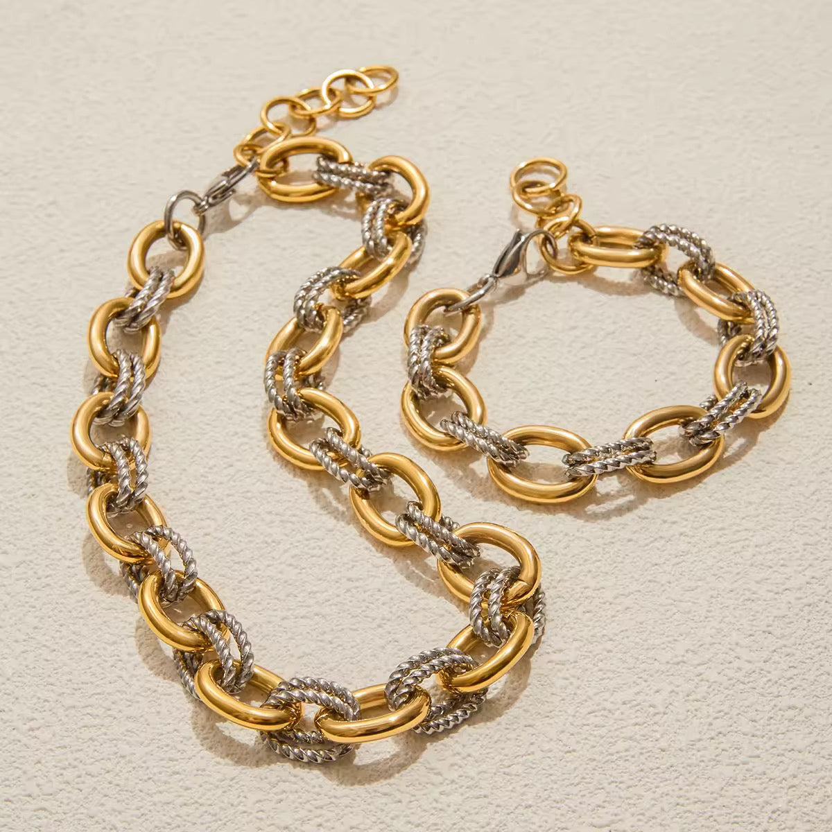 Two Toned Baddie Necklace