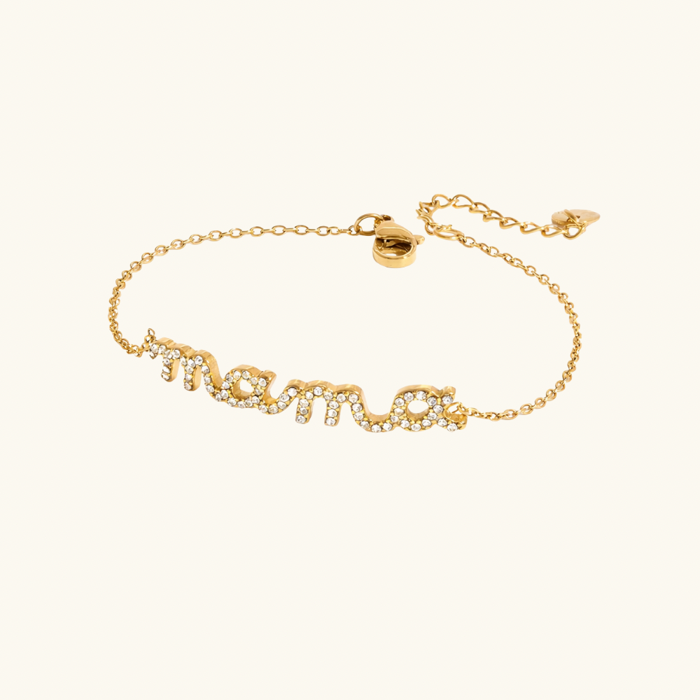 Mama Script Bracelet