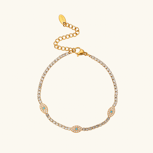 Icy Evil Eye Bracelet