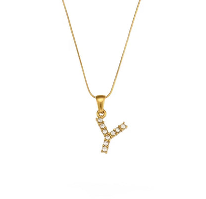 Nova Icy Initial Necklace
