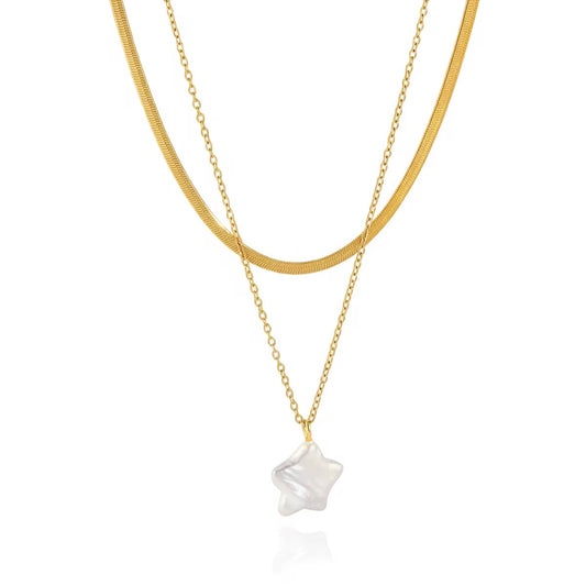 Pearl Star Necklace