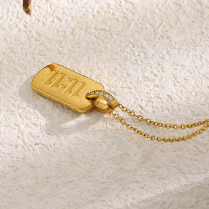 Eleven Eleven Tag Necklace