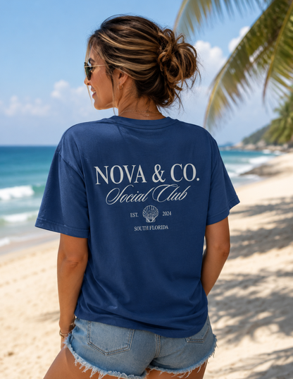 Nova & Co. Social Club Pocket Tee