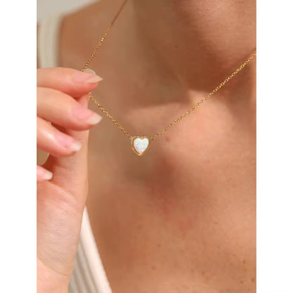 Opal Heart Necklace