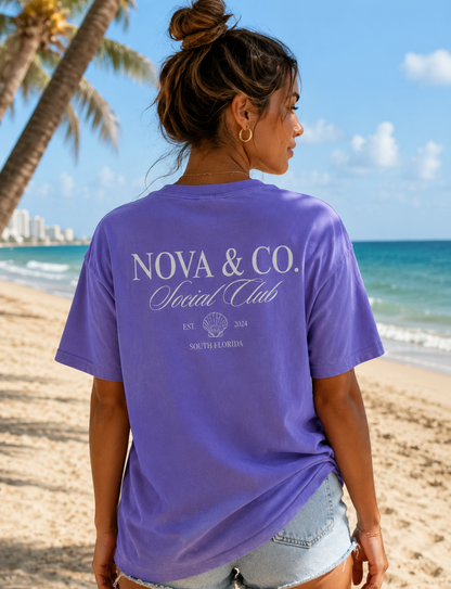 Nova & Co. Social Club Pocket Tee