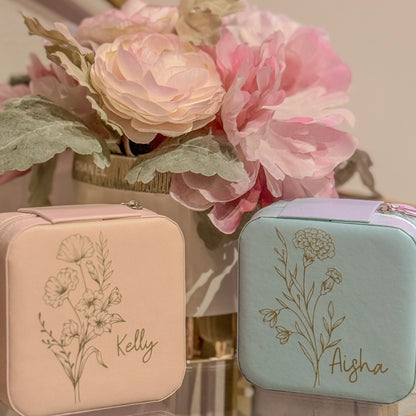 Custom Birth Month Jewelry Box