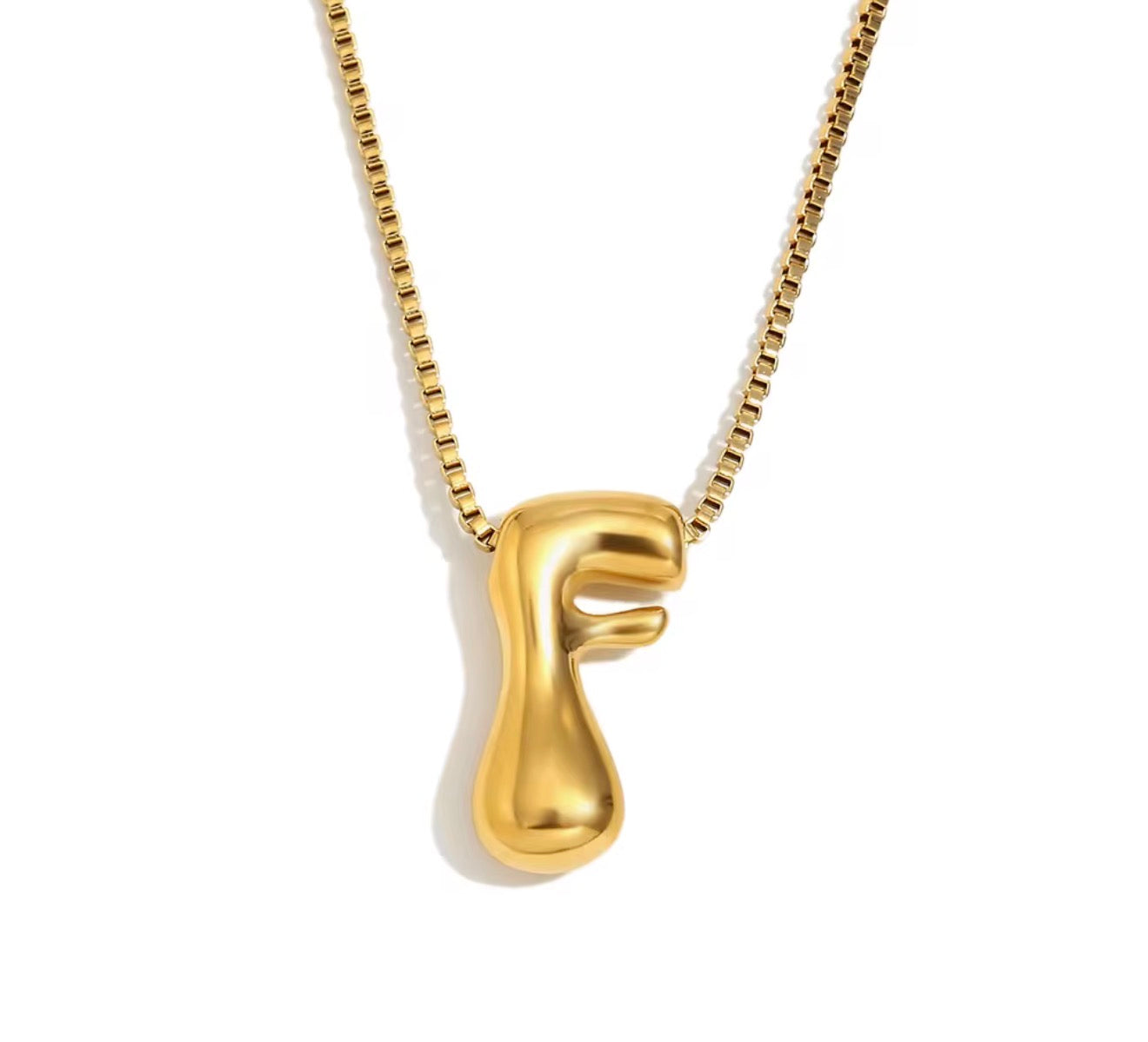Maximalist Bubble Letter Necklace