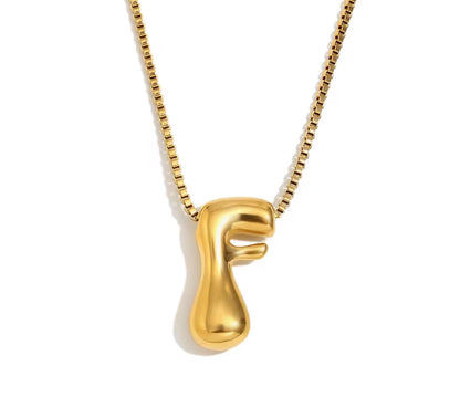 Maximalist Bubble Letter Necklace