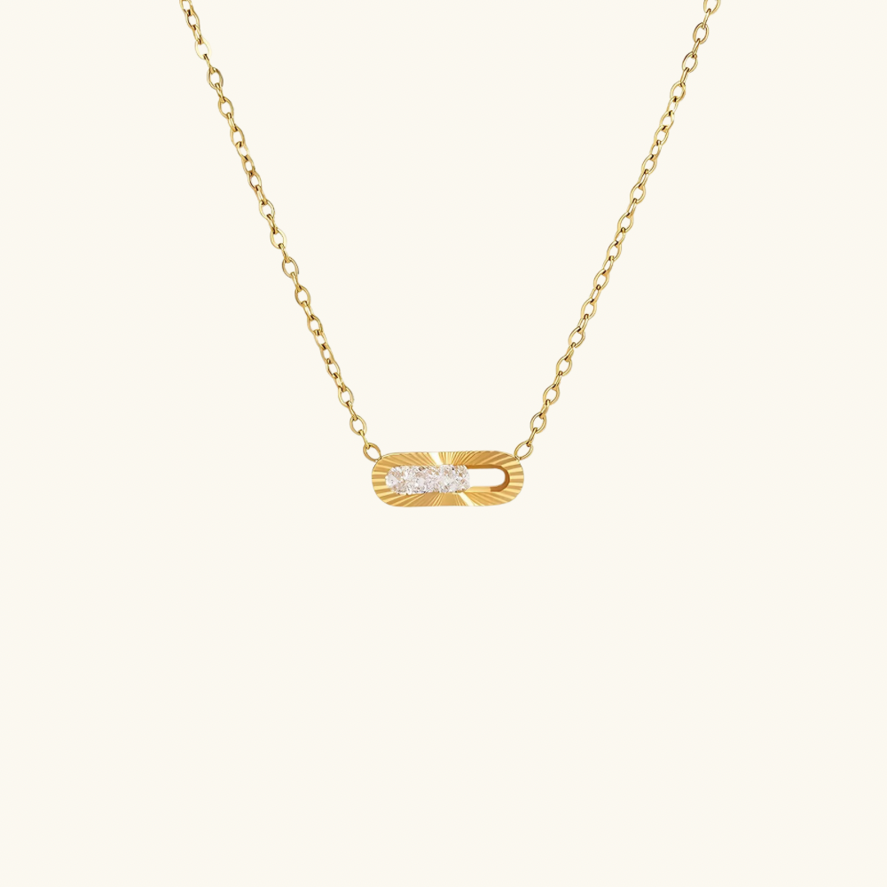 Sunburst Bar Necklace