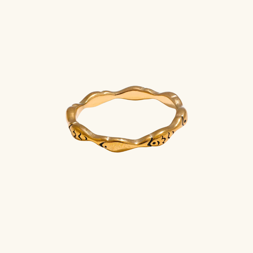 Lucky Catch Dainty Ring