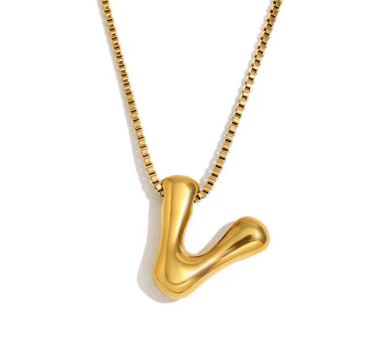 Maximalist Bubble Letter Necklace