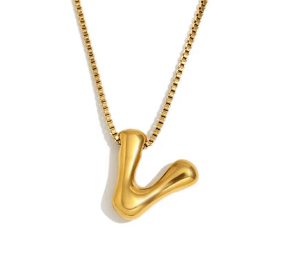 Maximalist Bubble Letter Necklace