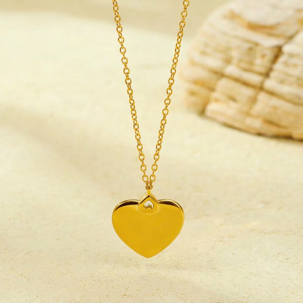 Custom Engravable Heart Necklace