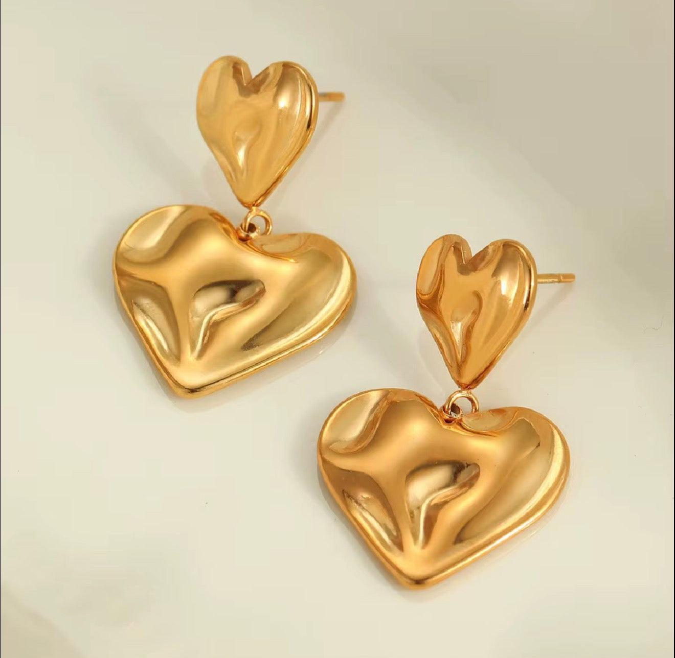 Heart Drop Earrings