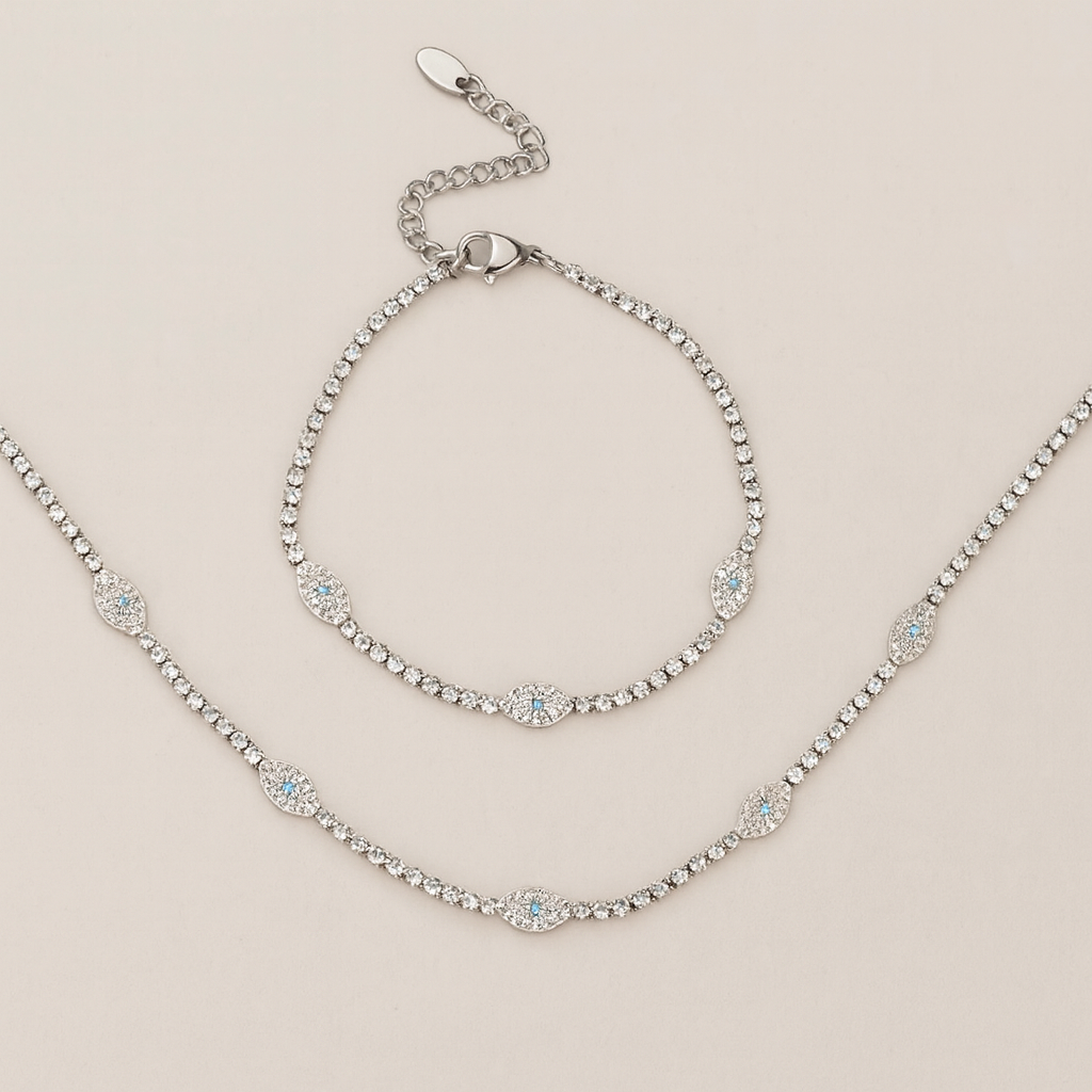 Icy Evil Eye Bracelet