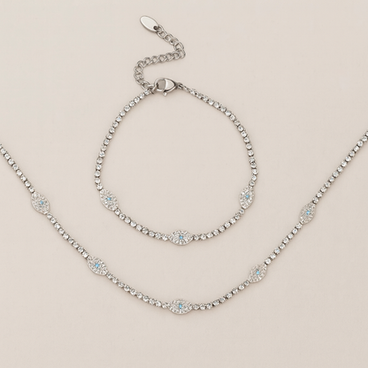 Icy Evil Eye Bracelet