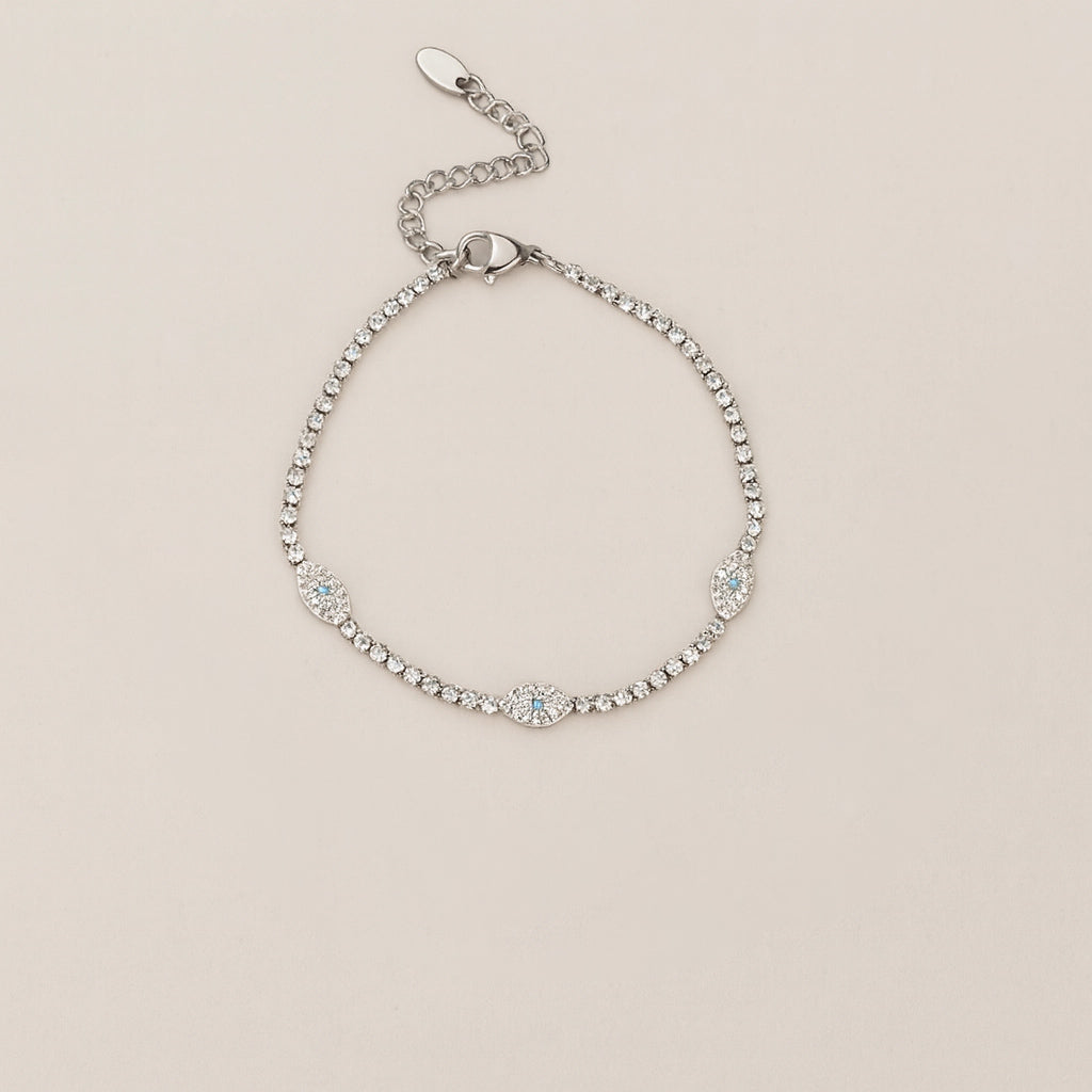 Icy Evil Eye Bracelet