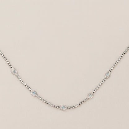 Icy Evil Eye Necklace