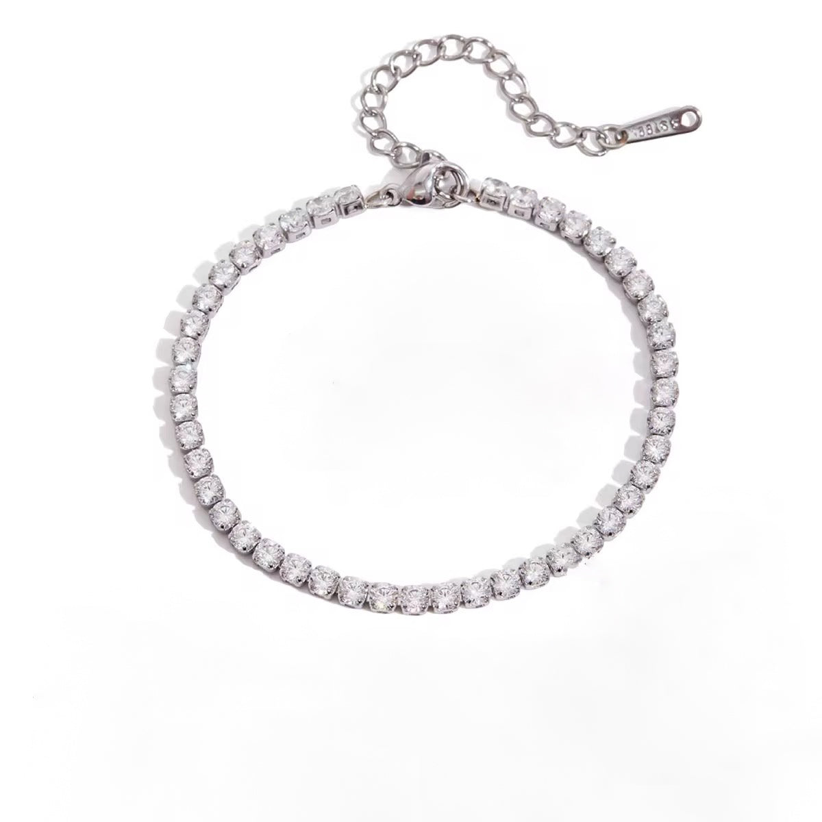 Ally Tennis Bracelet- Silver